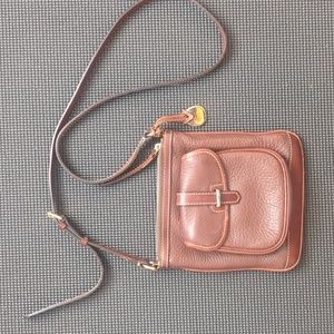 Dooney & Bourke Vintage Brown Purse with Charm